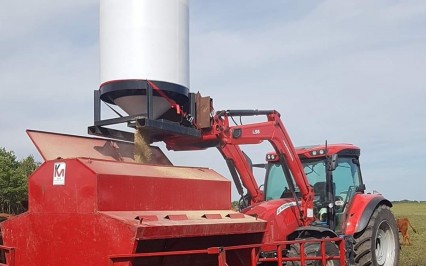 Being Used to Fill a Creep Feeder